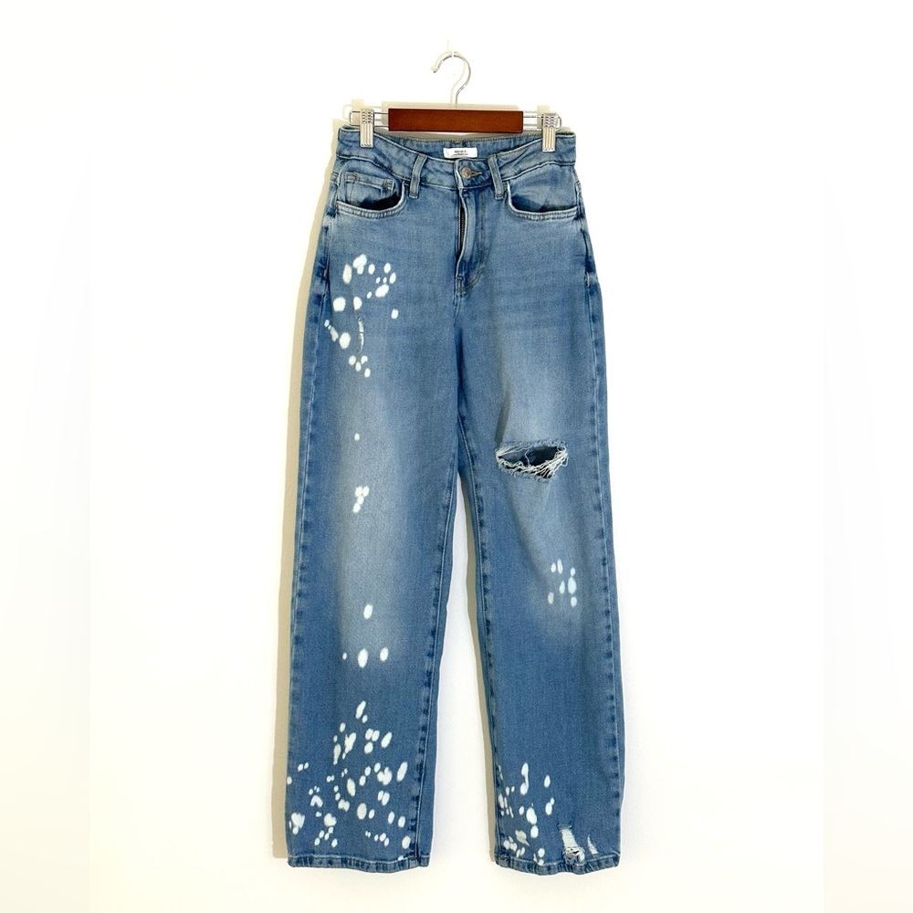 Forever21 Spotted Straight Jeans